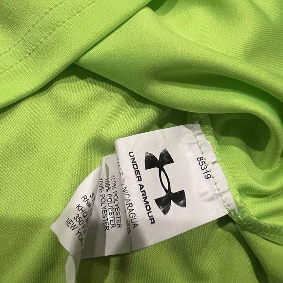 Under Armour Kids Lime Green Graphic Tee Size 3T - Picture 4 of 5